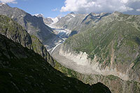 Wallis - Aletschgletscher - Wanderung am Eggishorn Richtung Fiescheralp