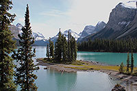 Bootsfahrt zur Spirit Island, Jasper NP, Alberta - Kanada