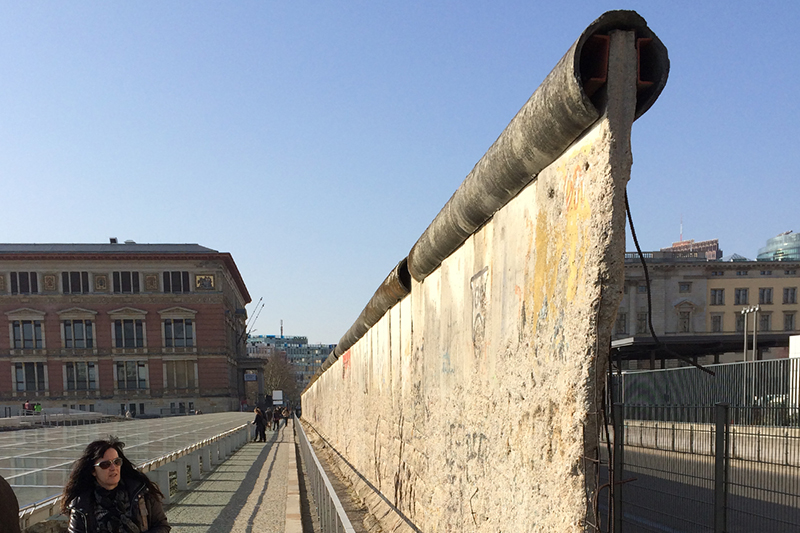 Reste der Mauer an der Niederkirchnerstrasse